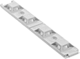 Image of Product. Style C. Front orientation. Cable Tie Mounts. Cable Tie Mounts, Screw In, Adhesive Back, Style C.