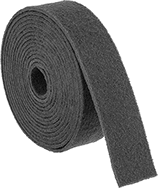 Image of Product. Front orientation. Sandpaper. Rolls, 3M, Surface Conditioning, Scotch-Brite Series, For Soft Metals, Plastic, and Rubber.