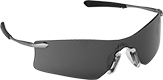 Image of Product. Front orientation. Safety Glasses. Frameless Safety Sunglasses, Style D.