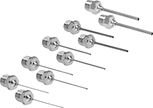 Image of Product. Front orientation. Syringe Needles. Reusable Stainless Steel Syringe Needle Assortments with Threaded Connection.