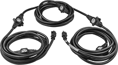Image of Product. Front orientation. Extension Cords. Extension Cords with Inline Outlets.