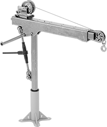 Image of Product. Front orientation. Cranes. Telescoping Hand-Winch Cranes .