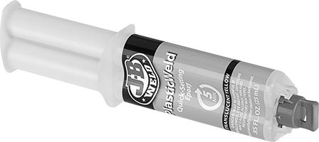 Image of Product. Front orientation. Structural Adhesive, Epoxy, J-B Weld Plasticweld, 0.85 FL. oz. Syringe.