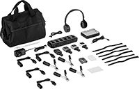 Image of Product. Stethoscope with Touch Screen Control. Front orientation. Stethoscopes. Noise-Filtering Stethoscopes with Microphone Clamps, Touch-Screen Control.