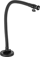 Image of Product. Front orientation. Microscope Stands. Portable Benchtop Video Microscopes with Built-In Monitor, Gooseneck Arm, Magnetic Base.