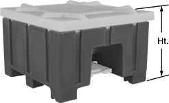 Image of Product. Front orientation. Contains Annotated. Bulk Dispensers. Food and Beverage Bulk Dispensers, 31" High.