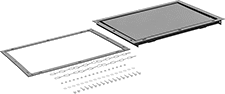 Image of Product. Front orientation. Wire Partitions. Build-Your-Own Wire Partitions, Window Kits for Framed Wall Panels.