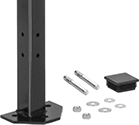 Image of Product. Front orientation. Wire Partitions. Build-Your-Own Wire Partitions, Universal Posts for Framed and Unframed Wall Panels.