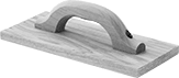 Image of Product. Front orientation. Concrete Floats. Style A, Wood.