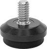 Image of Product. Top orientation. Protective Feet. Threaded-Stud-Mount Protective Feet, Style 2.
