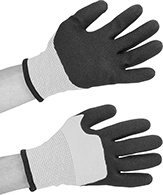 Image of ProductInUse. Front orientation. Gloves. Cold- and Cut-Protection Gloves.
