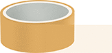 Image of Product. Front orientation. Masking Tape. Masking Tape for Powder Coating, Clear.