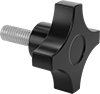 Vibration-Resistant Threaded-Stud Knobs