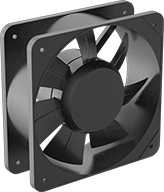 Image of Product. Front orientation. Fans. High-Pressure Washdown Equipment-Cooling Fans, Square.