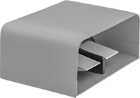 Image of Product. Style F. Front orientation. Foot Switches. Corrosion-Resistant Washdown Foot Switches, Quick-Disconnect-Terminal Wire Connection, With Guard, Style F.