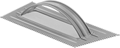 Image of Product. Front orientation. Trowels. Notched Trowels, Plastic.