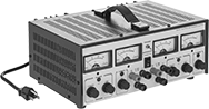 Image of Product. Front orientation. Power Supplies. Ultra-Low-Noise Bench-Mount Power Supplies, With 2 Output Power Connections—Analog Display.