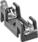 Image of Product. For 1 Fuse, 45° Elbow
Quick-Disconnect
Terminal Wire Connection. Front orientation. Fuse Blocks. Fuse Blocks for Glass-Tube and Ceramic-Tube Fuses, For 1 Fuses, Quick-Disconnect-Terminal Wire Connection, 45° Elbow Quick-Disconnect Tab.