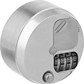 Image of Product. Front orientation. Padlocks. Enclosed-Shackle Resettable Combination Padlocks.