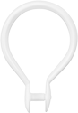 Image of Product. Front orientation. Curtain Hooks. Shower Curtain Hooks, Plastic, Snap Closure.