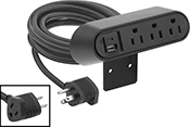 Image of Product. Front orientation. Contains Inset, Border. Outlet Strips. Bench-Top Outlet Strips.