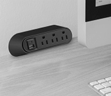 Image of ProductInUse. Front orientation. Outlet Strips. Bench-Top Outlet Strips.
