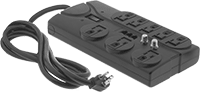 Image of Product. Front orientation. Outlet Strips. Outlet Strips, Outlet Strips with RJ11 Phone and F-Type Coaxial Connections.