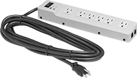 Image of Product. Front orientation. Outlet Strips. Outlet Strips, Outlet Strips with RJ11 Telephone Connections.