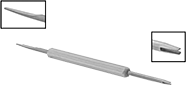 Image of Product. Blunt Tip × Fork Tip. Front orientation. Contains Inset. Picks. Solder-Repelling Picks, Blunt Tip × Fork Tip, Straight Handle.