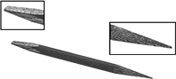 Image of Product. Blunt Tip × Straight Tip. Front orientation. Contains Inset. Picks. Solder-Repelling Picks, Blunt Tip × Straight Tip, Straight Handle.