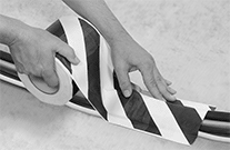 Image of ProductInUse. Front orientation. Cable Ramps. Cable Protection Tape.