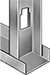 Image of ProductInUse. Front orientation. Wall Studs and Bases.
