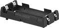 Image of Product. Side-by-Side Battery Layout with Spring-Clip Contact. Front orientation. Battery Holders. Circuit Board Battery Holders, Side-by-Side Battery Layout, Spring-Clip Contact.