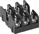 Image of Product. Front orientation. Fuse Blocks. Fuse Blocks for UL Class Fuses, For 3 Fuses, Quick-Disconnect-Terminal Wire Connection.