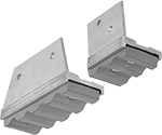 Image of Product. Front orientation. Ladder Feet. Shoes for Step Ladders, For Fiberglass Rails, Model Number 21-8.