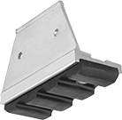 Image of Product. Front orientation. Ladder Feet. Shoes for Step Ladders, For Aluminum Rails, Model Number PK130B.