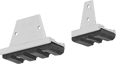 Image of Product. Front orientation. Ladder Feet. Shoes for Step Ladders, For Fiberglass Rails, Model Number PK130S.