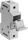 Image of Product. For 1 Fuse. Front orientation. Fuse Blocks. DIN-Rail Mount Fuse Blocks for UL Class J Fuses, For 1 Fuses.