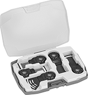 Image of Product. Front orientation. Oscillating Tool Blades. Oscillating Tool Blade Sets.