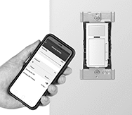 Image of ProductInUse. Front orientation. Light Switch Sensors. Smart Wall-Mount Motion-Sensing Light Dimmers.
