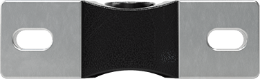 Image of Product. Bottom orientation. Mounted Steel Ball Bearing with Cast Iron Housing, for 5/8" Shaft Diameter, with Set Screw.