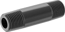 Image of Product. Male. Front orientation. Pipe and Fittings. Extra-Thick-Wall Iron and Steel Threaded Pipe Nipples and Pipe, Pipe—Threaded on Both Ends, Male, Threaded Fitting Connection.