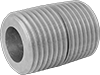 Extra-Thick-Wall Galvanized Iron and Steel Threaded Pipe Nipples and Pipe