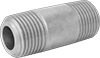 Extra-Thick-Wall Galvanized Iron and Steel Threaded Pipe Nipples and Pipe