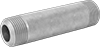 Extra-Thick-Wall Galvanized Iron and Steel Threaded Pipe Nipples and Pipe