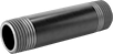 Image of Product. Male. Front orientation. Pipe and Fittings. Standard-Wall Iron and Steel Threaded Pipe Nipples and Pipe with Sealant, Pipe—Threaded on Both Ends, Male, Threaded Fitting Connection.