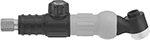 Image of Product. Back orientation. TIG Torch Bodies. Ball-Joint Torch Bodies with Interchangeable Head, Gas Valve Included.