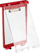 Image of Product. Documents with Removable Clipboard. Front orientation. Lockout Procedure Stations. Documents, Plastic.