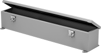 Image of Product. Front orientation. Raceway and Fittings. Oil-Tight Enclosed Trough Raceway.