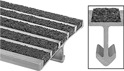 Image of Product. Front orientation. Contains Inset. Stair Nosing. Stair Nosing for Wet Concrete, Style A.